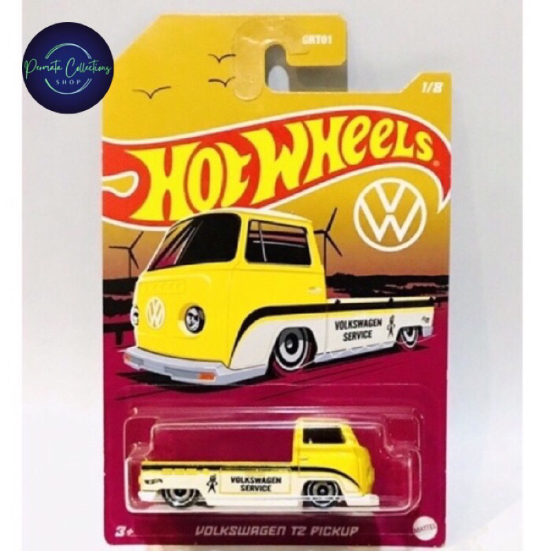 Hot Wheels Volkswagen T2 Pickup Kuning HW VW Series [YELLOW] FREE PROTECTOR CARD