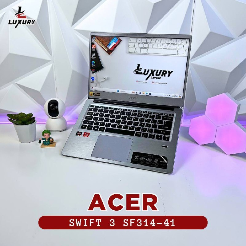 LAPTOP ACER SWIFT 3 SF314-41 SLIM RYZEN 5 RAM 12GB SSD 512GB FINGERPRINT BACKLIGHT SECOND