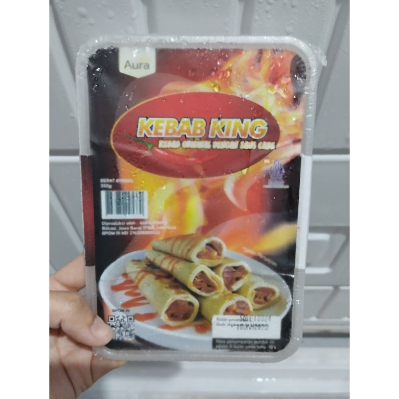 

Aura Kebab King Kebab Original dengan Saos Cabe isi 8 uk 350gr