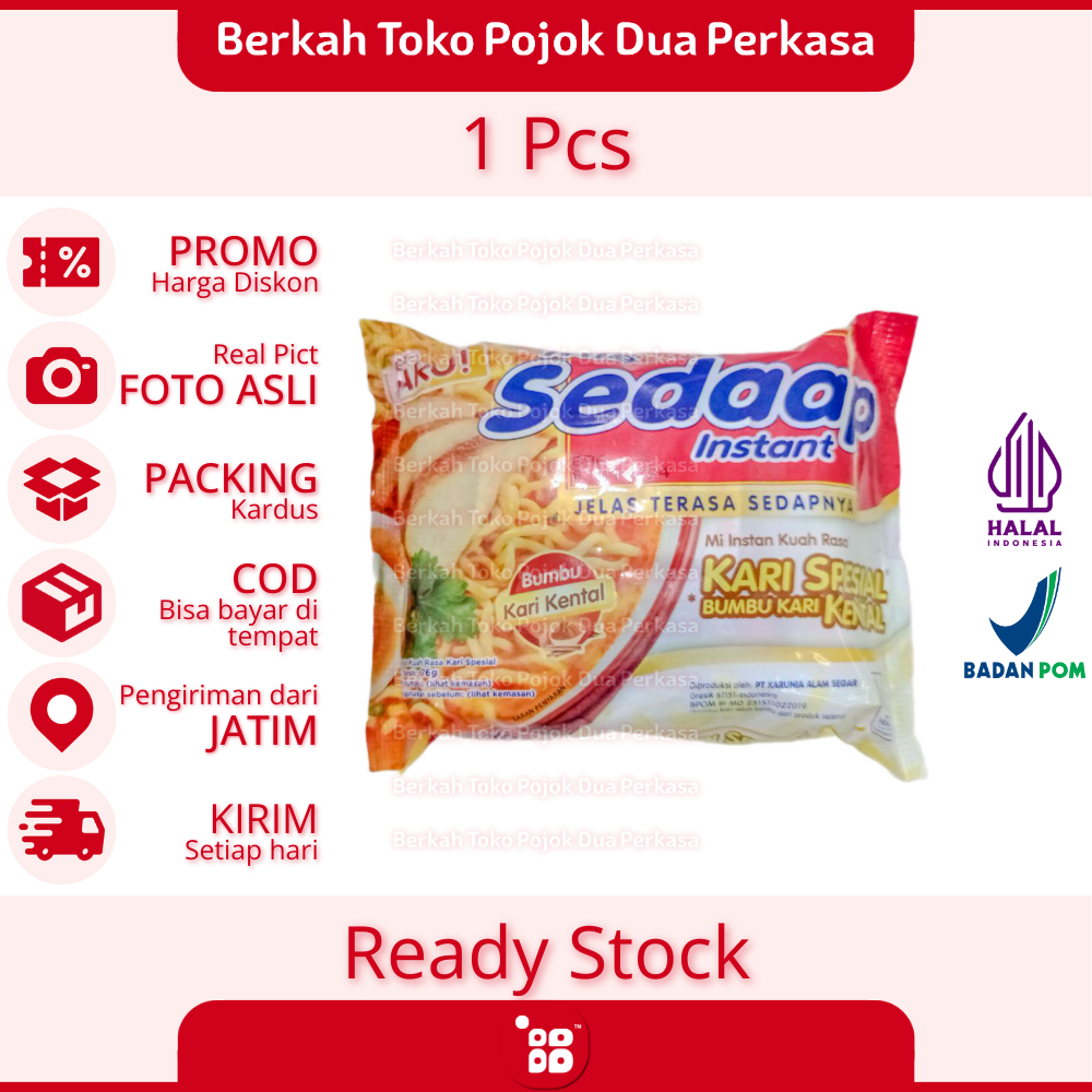 

Sedaap Rasa Kari Spesial Mie Instant Mie Kering [JATIM]
