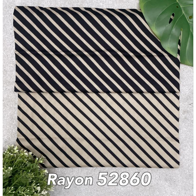 Kain Rayon Viscose Premium Motif Garis Salur 52860 per 0.5Meter Kain Rayon Viscose Premium