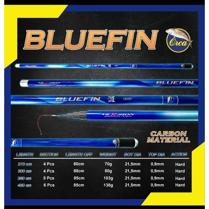 Joran tegek orca bluefin 270 300 360 kaku