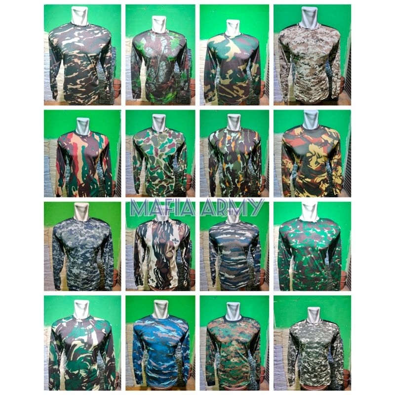 KAOS LORENG MALPINAS ARMY LENGAN PANJANG / KAOS LORENG ARMY PRIA / KAOS LORENG LENGAN PANJANG