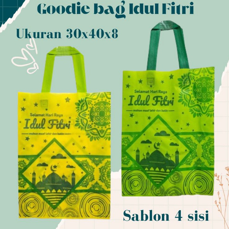 

Baru LUSINAN 12 pcs Goodiebag lebaran Idul fitri 224 3x4x8Tas idul fitrihampers lebaran