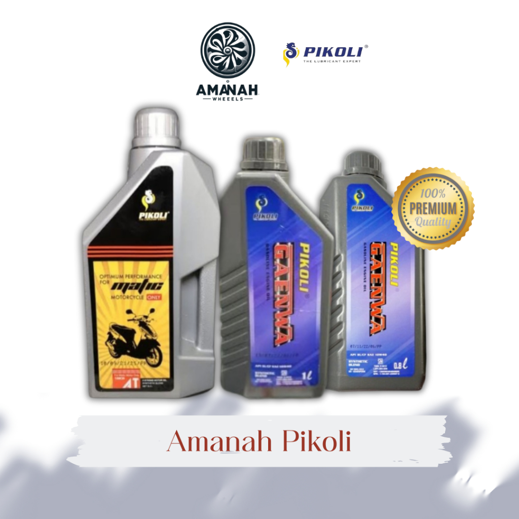 Amanah Oli Pikoli Matic, Oli Pikoli Gaenwa 1kg, Oli Pikoli Gaenwa 0,8L Original untuk motor Matic da