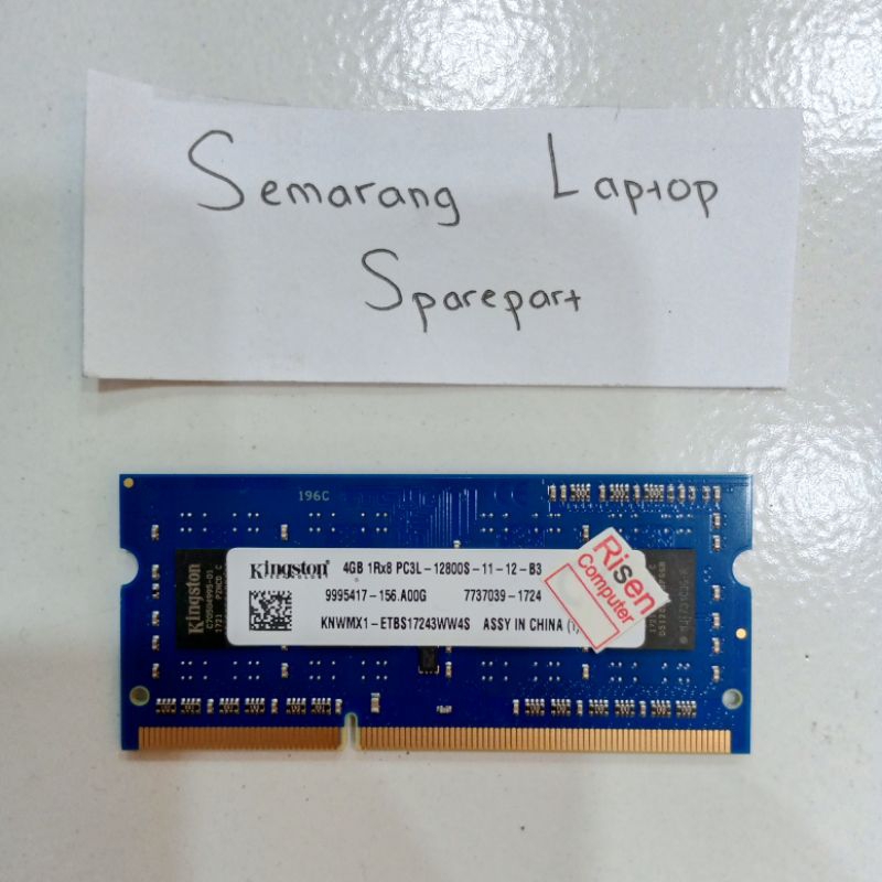 SECOND SODIM RAM DDR3L 4GB Dell Inspiron 11 3000 Memory Memori Laptop