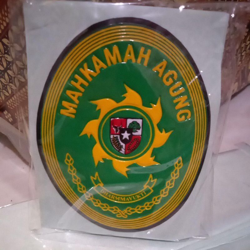 

stiker embos logo Mahkamah Agung