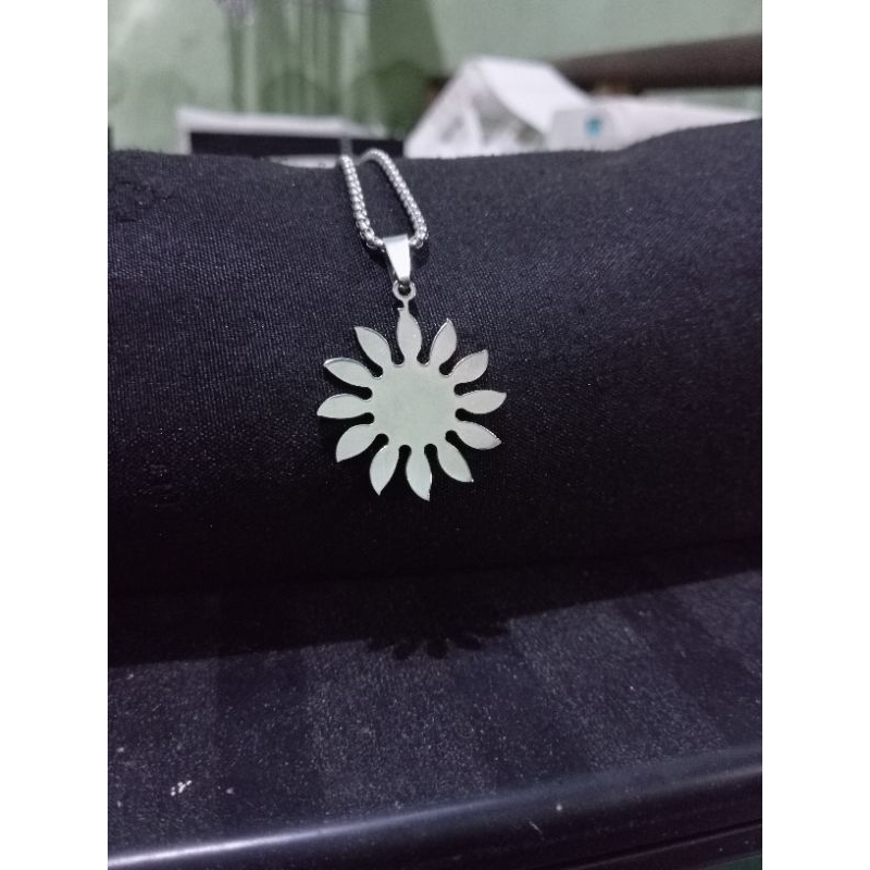 KALUNG TITANIUM ASLI PRIA WANITA LIONTIN MATHRI ANTI KARAT