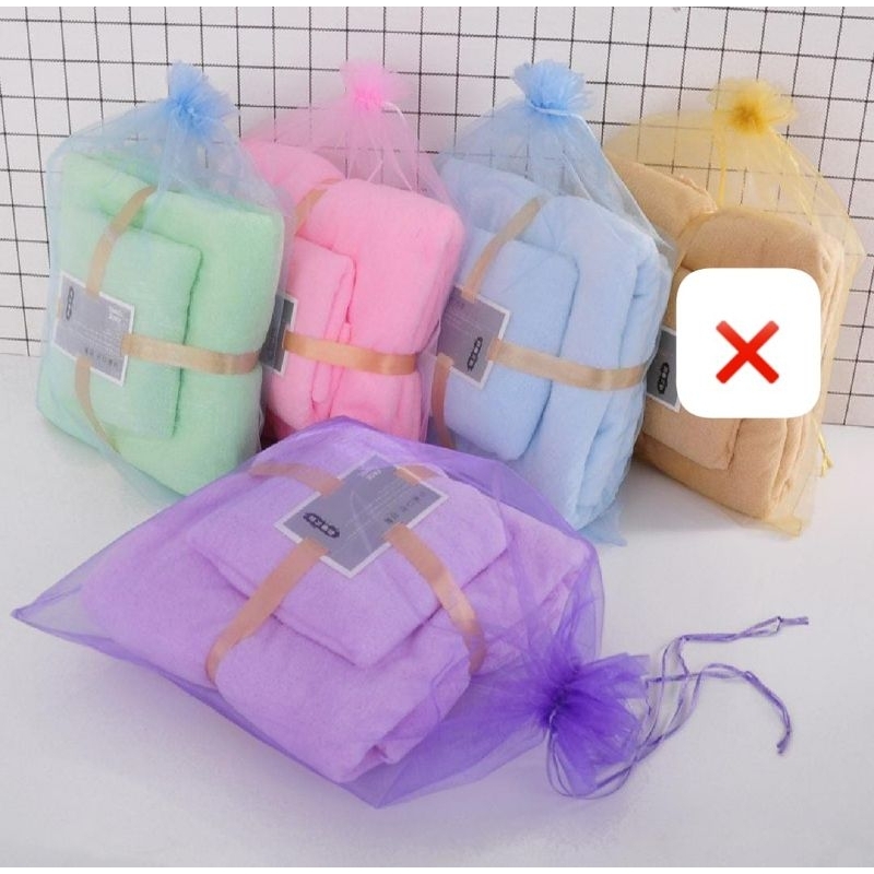 HANDUK SET 2IN1/ HANDUK MANDI SET ISI 2