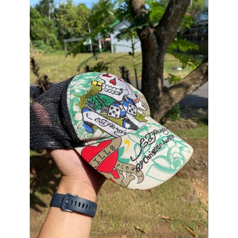Ed Hardy Y2K Caps Embroidery Vintage Second (RARE)