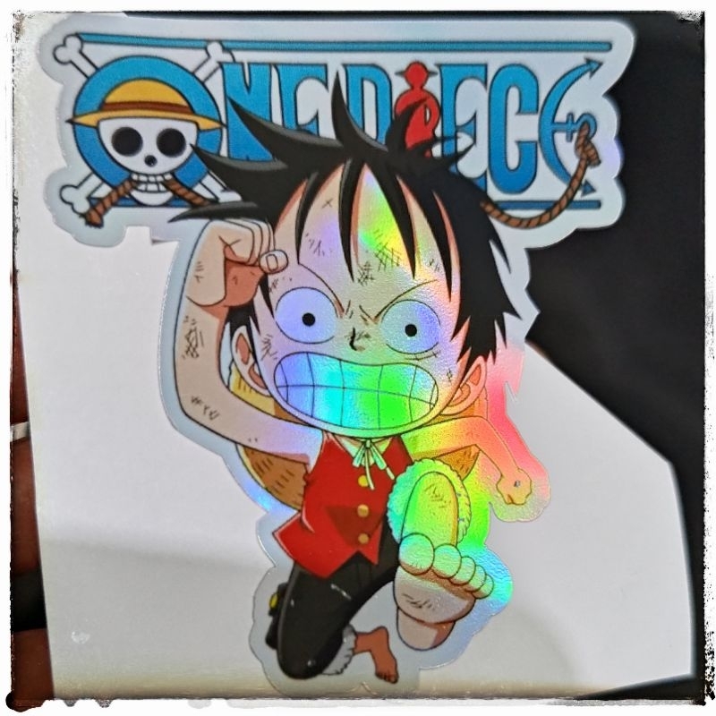 

sticker one piece kids lucu