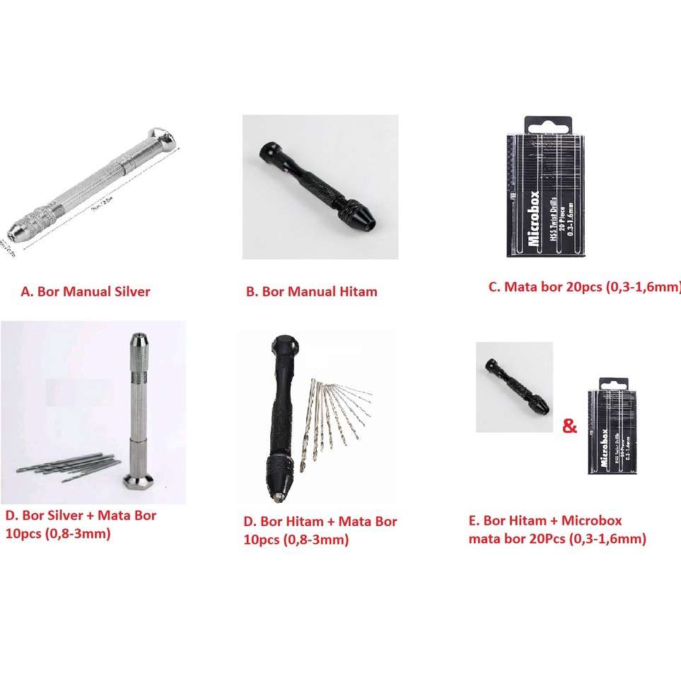 Diskon  Bor Tangan Mini Micro Bor PCB Twist Micro Drill New Arrival