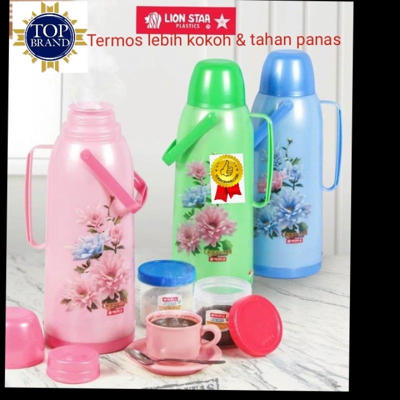 TERMOS LIONSTAR. TEKO air Panas LIONSTAR & kaca lebih tebal