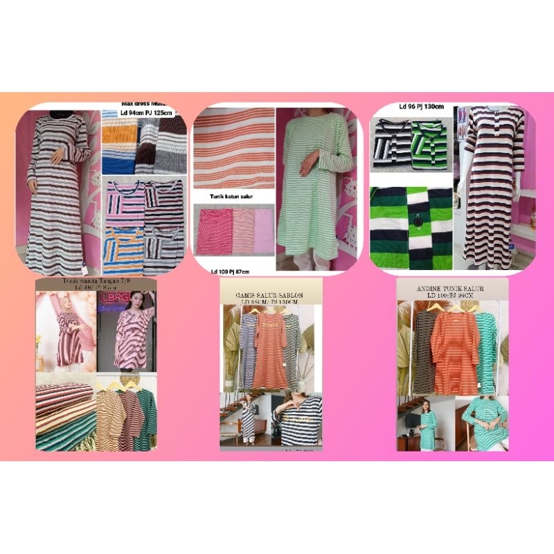 GAMIS VDL DRESS PANJANG SALUR WANITA