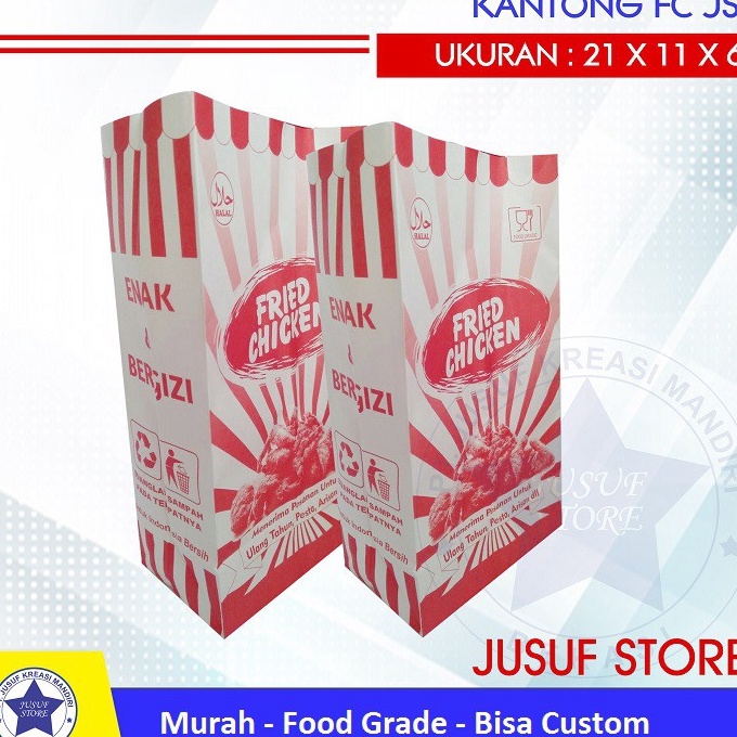 

Laris Paperbag FC Kantong Fried chicken isi 1 pcs