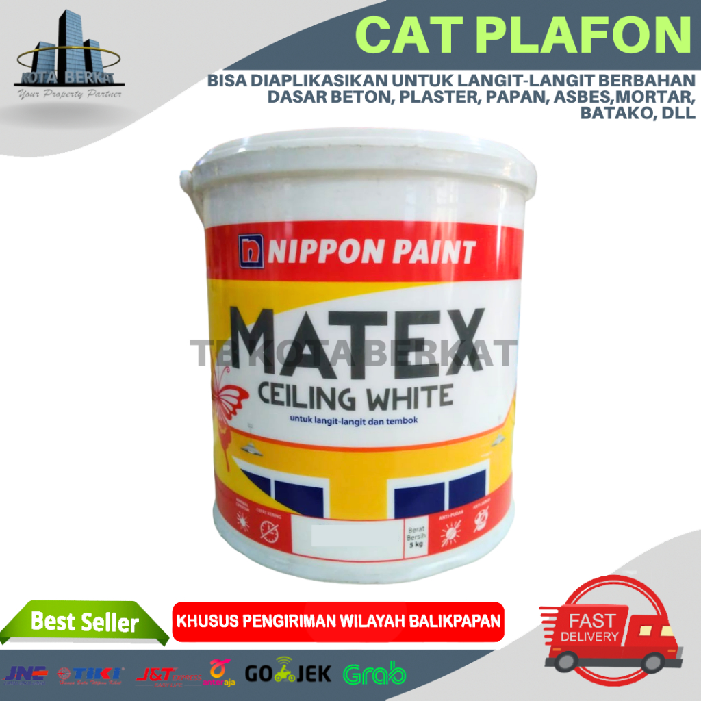 CAT TEMBOK INTERIOR/ CAT NIPPON MATEX CEILING WHITE 20KG