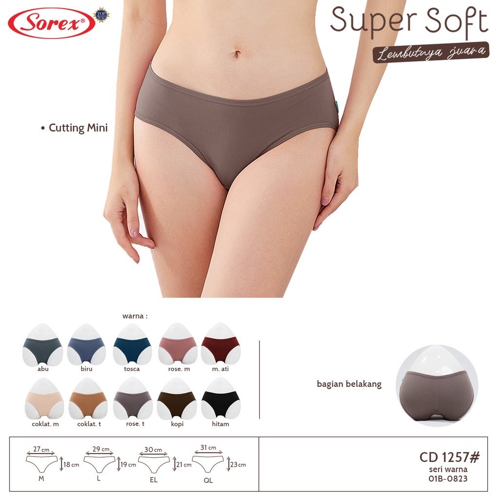 CD Sorex Super Soft 1257 Wanita Model Mini Dewasa & Remaja 88