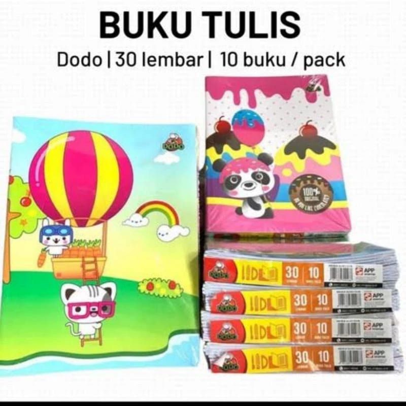 

Dodo Buku Tulis isi 30 (10 Buku)