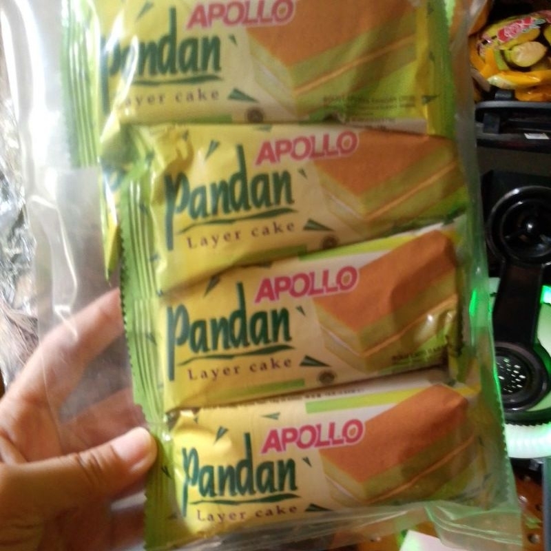 

ROTI APOLLO LAYER CAKE ISI 8 PANDAN / COKLAT