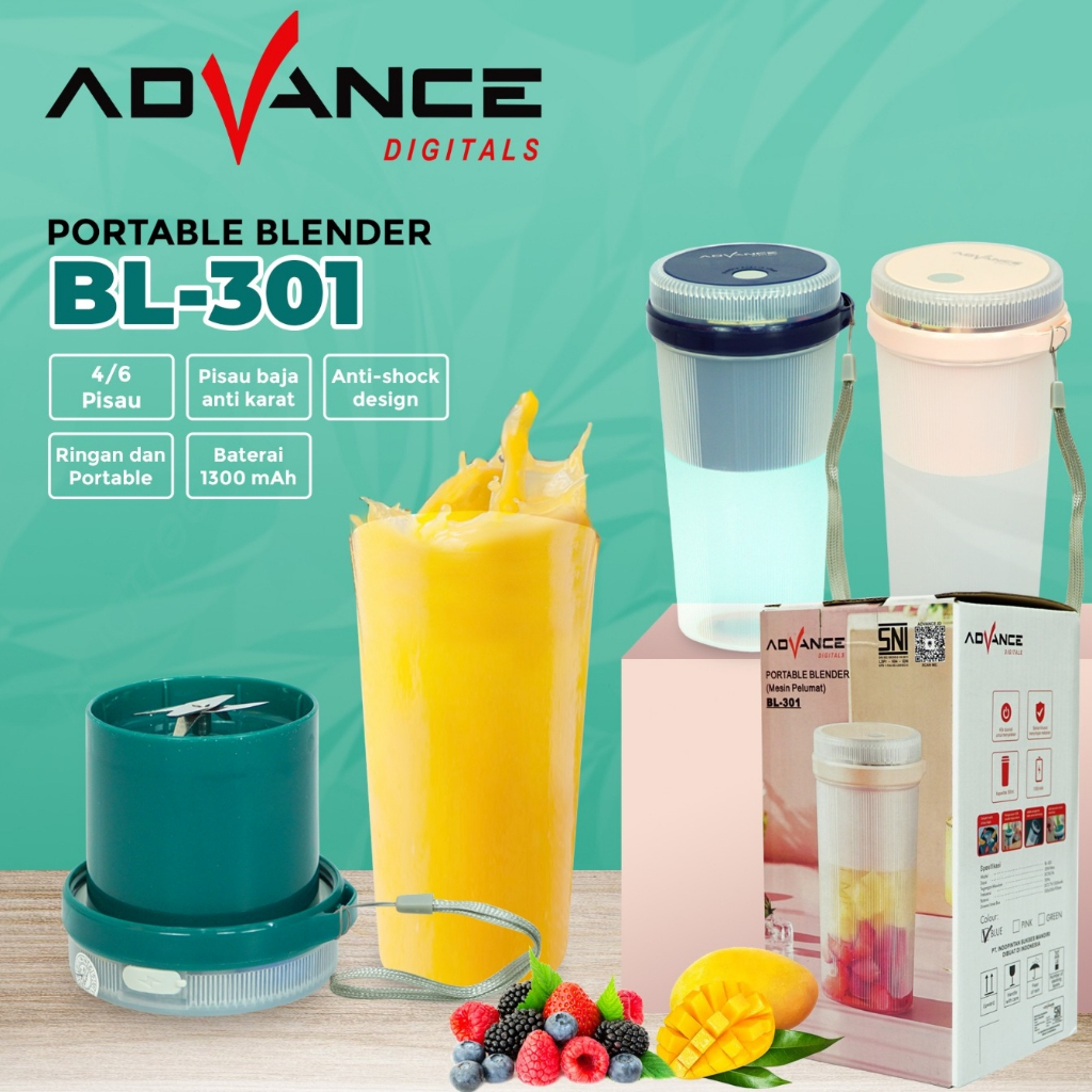 ADVANCE BLENDER PORTABLE USB BL-301 KAPASITAS 300ML BLENDER JUICE