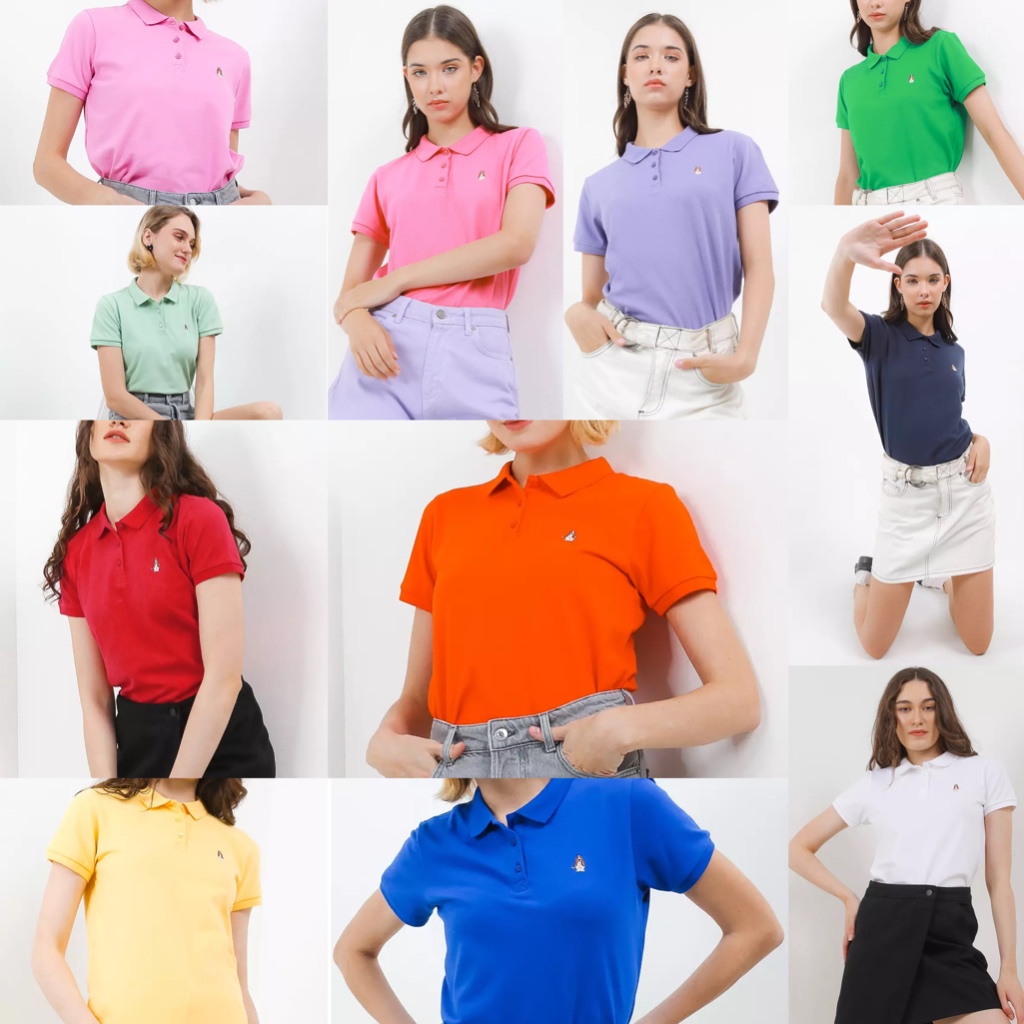 Hush Puppies Ardith 4 Polo Shirt Original (Pakaian Kaos / Tshirt / Tee Polo Kaos Berkerah Wanita)