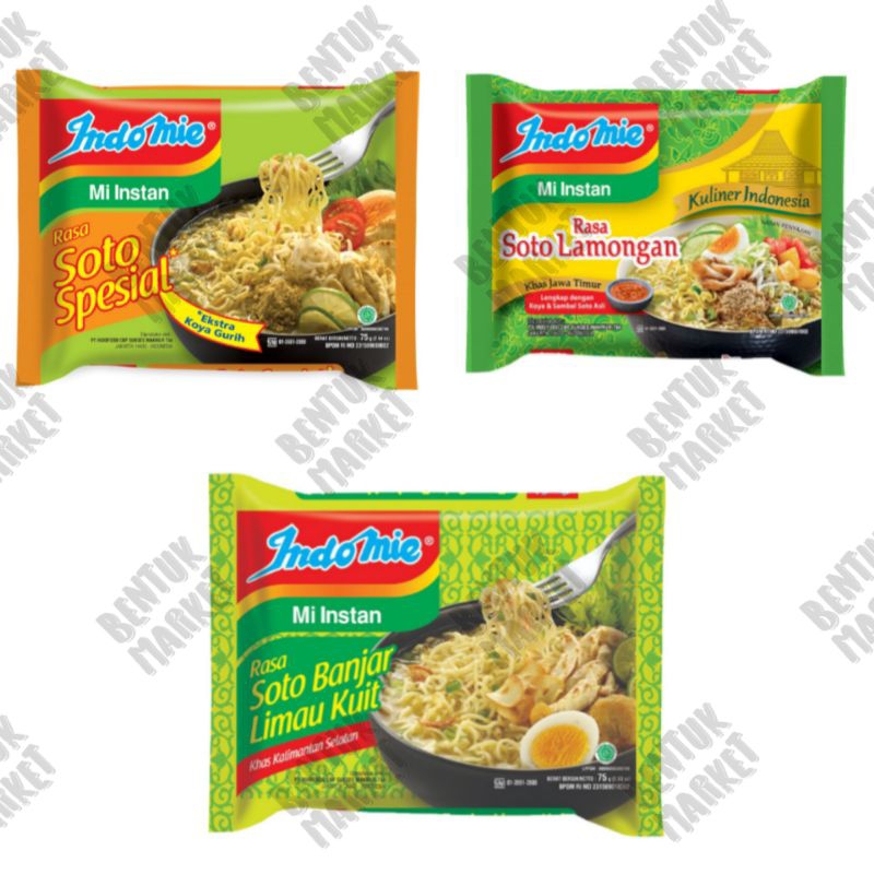 

INDOMIE RASA SOTO BANJAR LIMAU KUIT / SOTO SPECIAL / SOTO LAMONGAN / MIE INSTAN