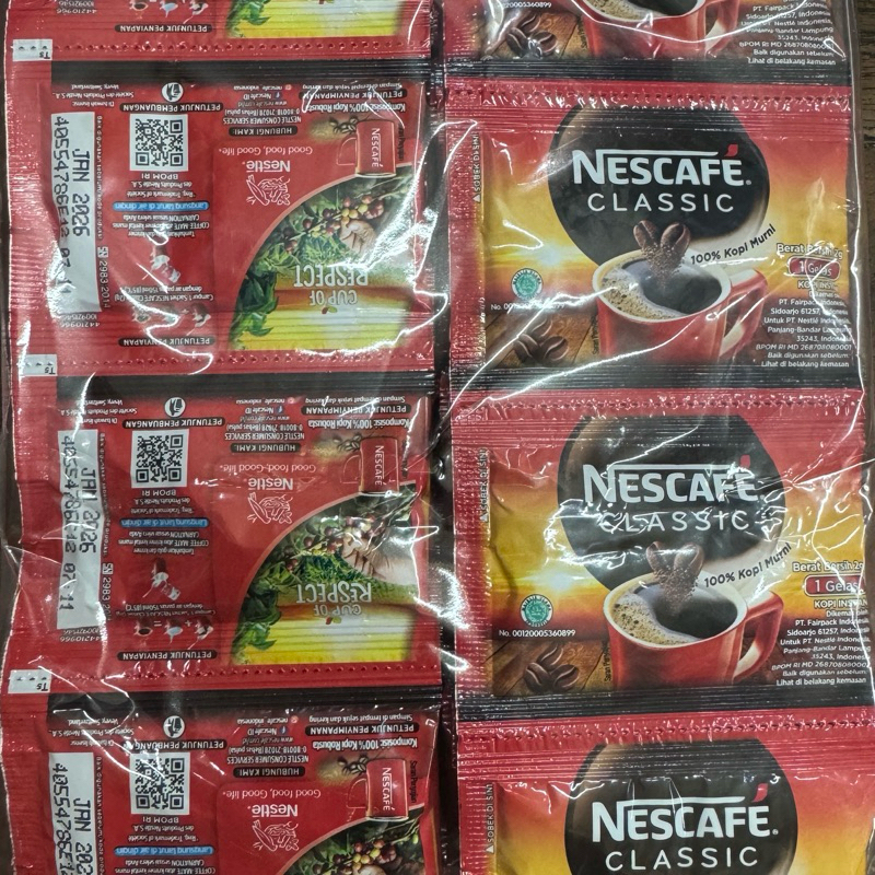 

Nescafe Classic isi 60 sachet @2gr