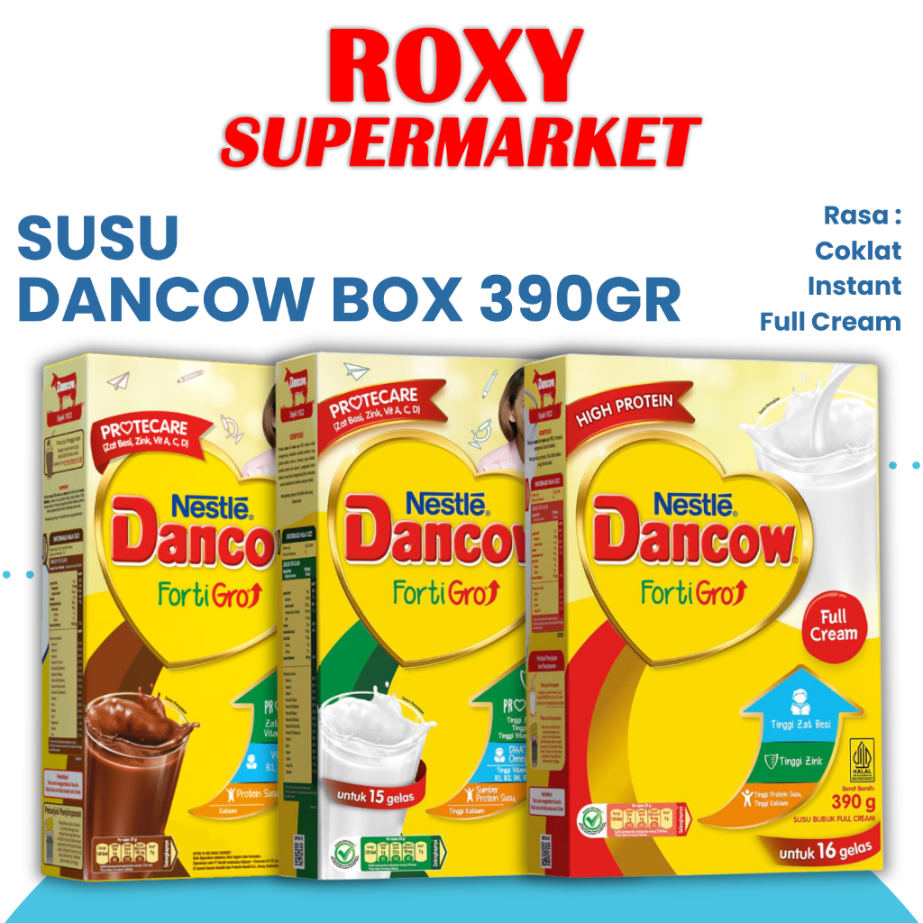 

DANCOW FORTIGRO - Susu pertumbuhan untuk anak usia 6-12 tahun kemasan BOX ukuran 390gr