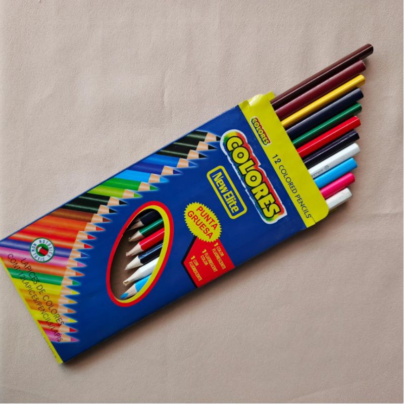 

12 Warna Pensil Warna Panjang Murah
