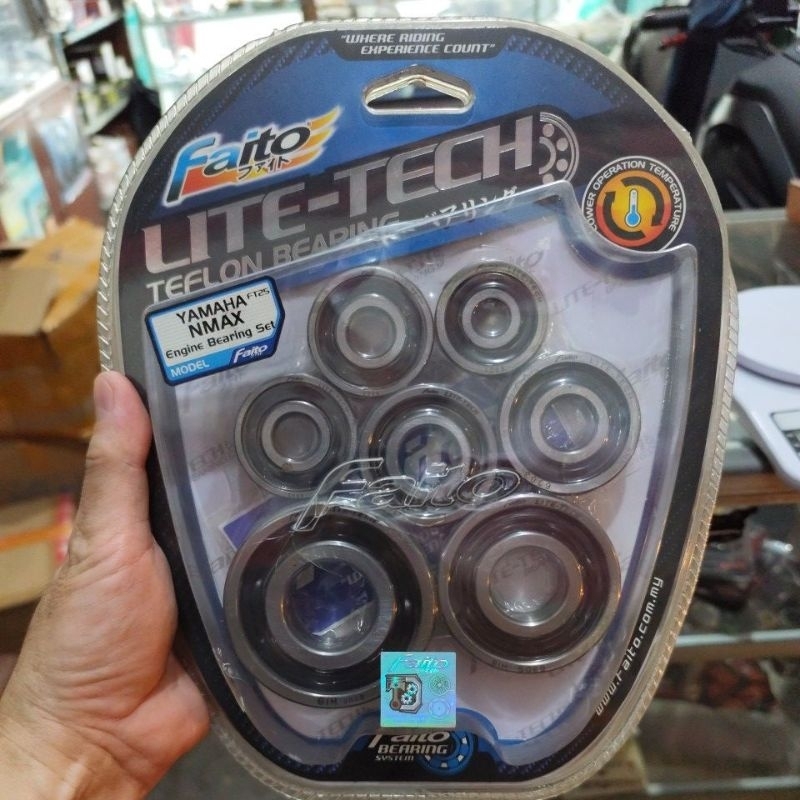 Engine bearing mesin set nmax faito lite tech lahar mesin