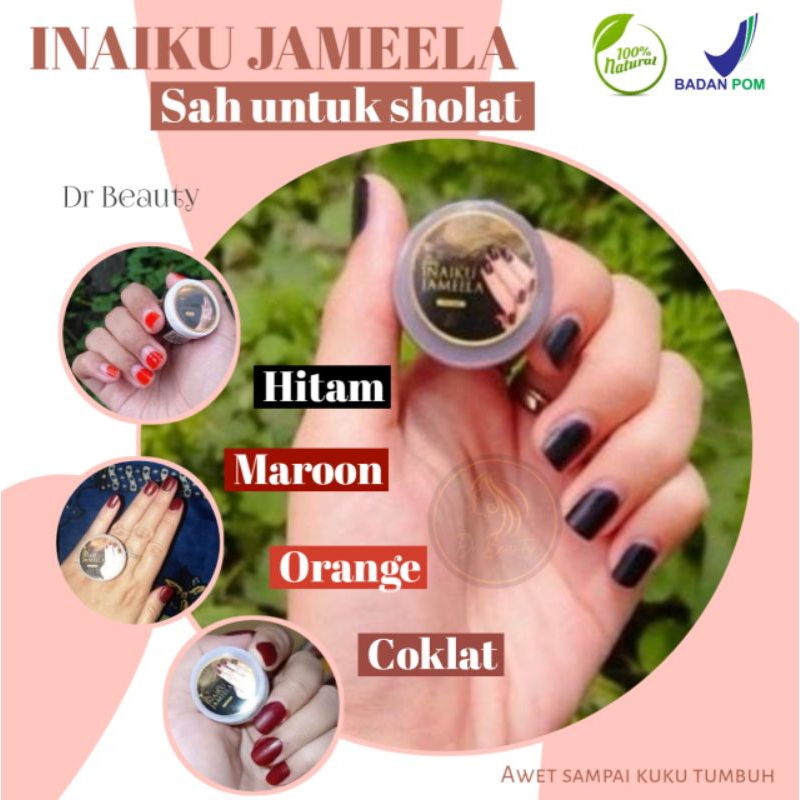 Henna Kuku Inaiku Jameela Original Henna Kuku Muslimah Sah Buat Sholat | Inai Jameela Hitam Coklat O