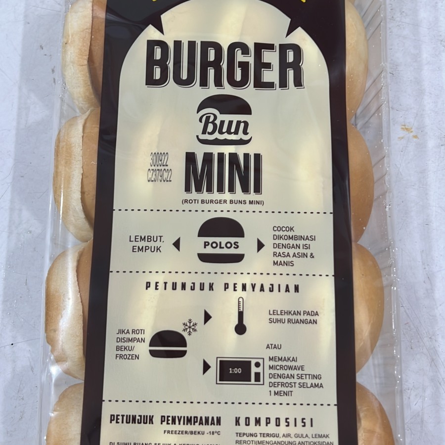 

Roti bun roti burger mini bernardi isi 20 pcs 500 gram