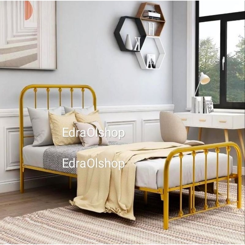 Ranjang Divan Besi Sandaran Klasik Minimalis Model Ikea Murah Mewah