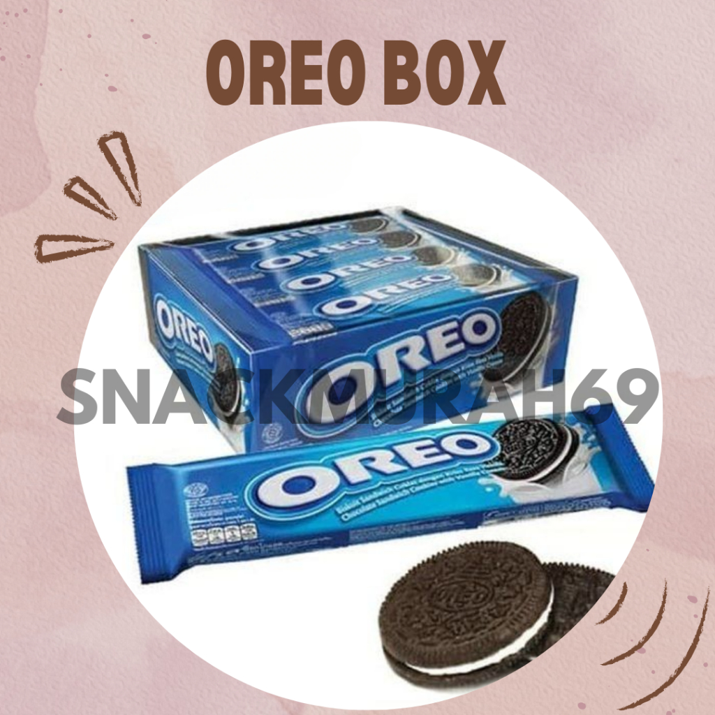 

Oreo Biskuit Krim Vanilla Box 27 gram x 12 pcs | Biskuit Krim