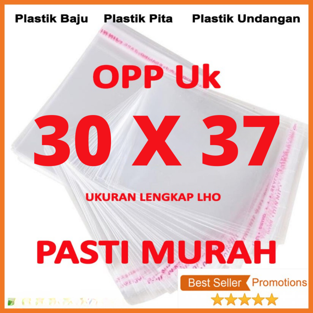 

OPP LEM PLASTIK KACA 30 X 37 (Isi 100 Lembar) Konveksi Baju Kaos Celana Garment