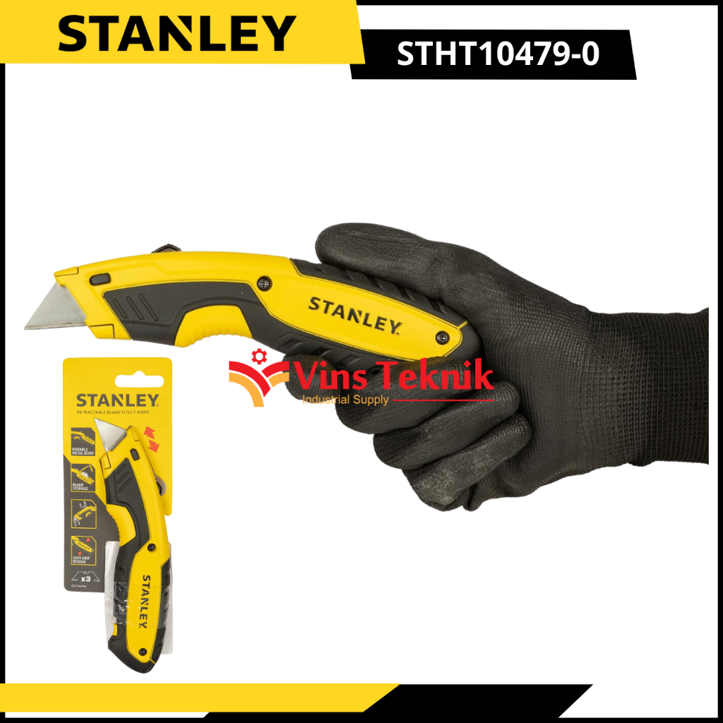 

Pisau Cuter Cutter Retractable Blade Utility Knife Stanley Stht10479-0