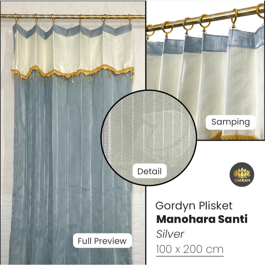 GORDEN PLISKET PONI RENDA PINTU HORDEN JADUL GORDYN ANTIK POLOS TERMURAH MANOHARA SATIN