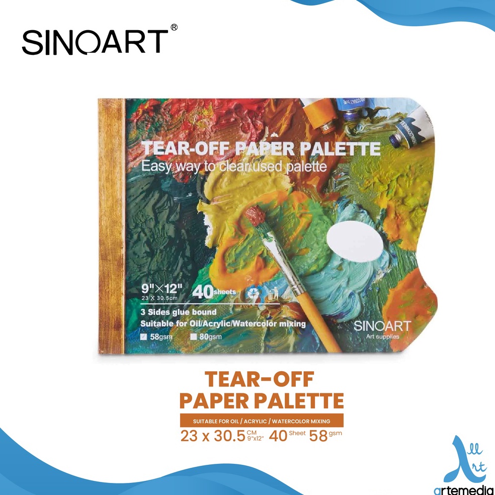 

ART K7P3 Sinoart Tear Off Palette 58gsm