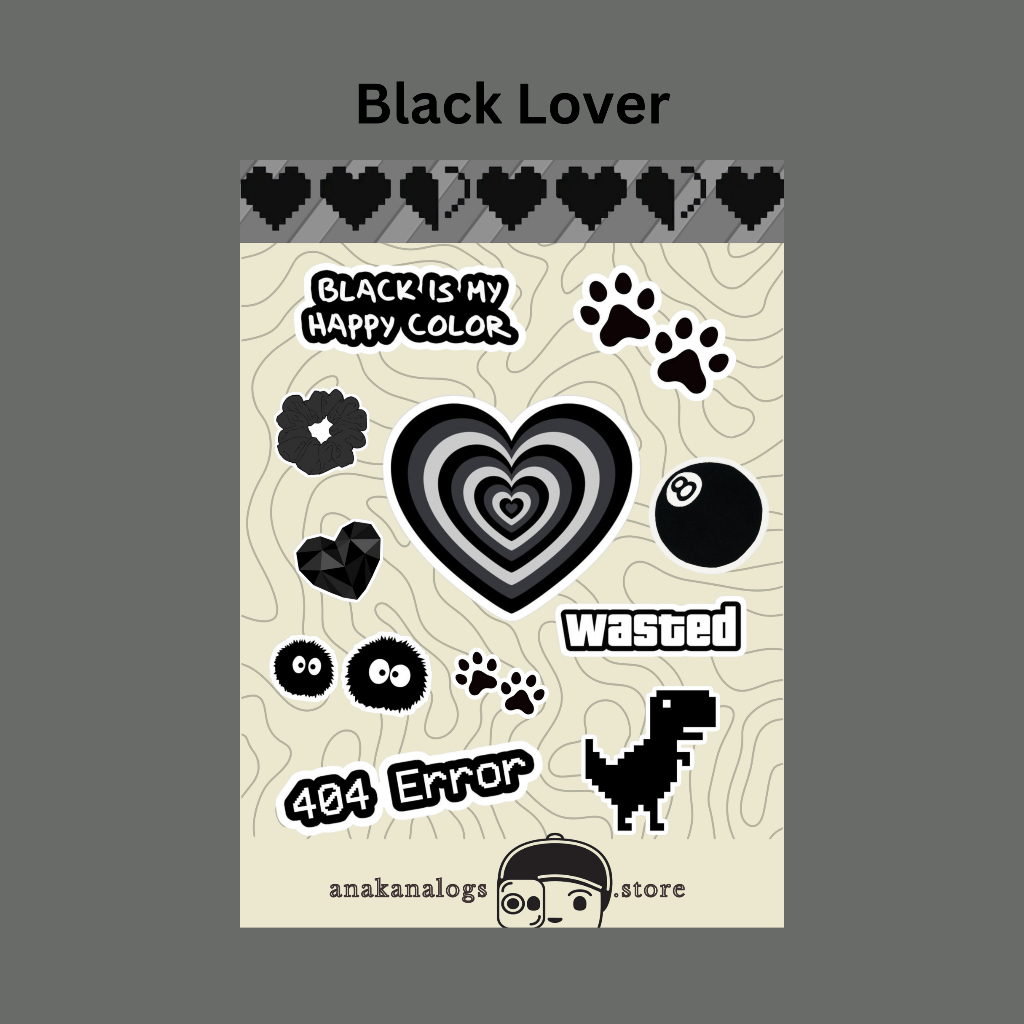 

Black Lover Sticker Sheet