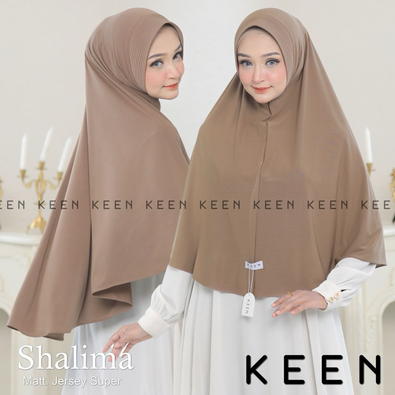 HIJAB BERGO KEEN INSTAN XL JUMBO SHALIMA MATT JERSEY PREMIUM