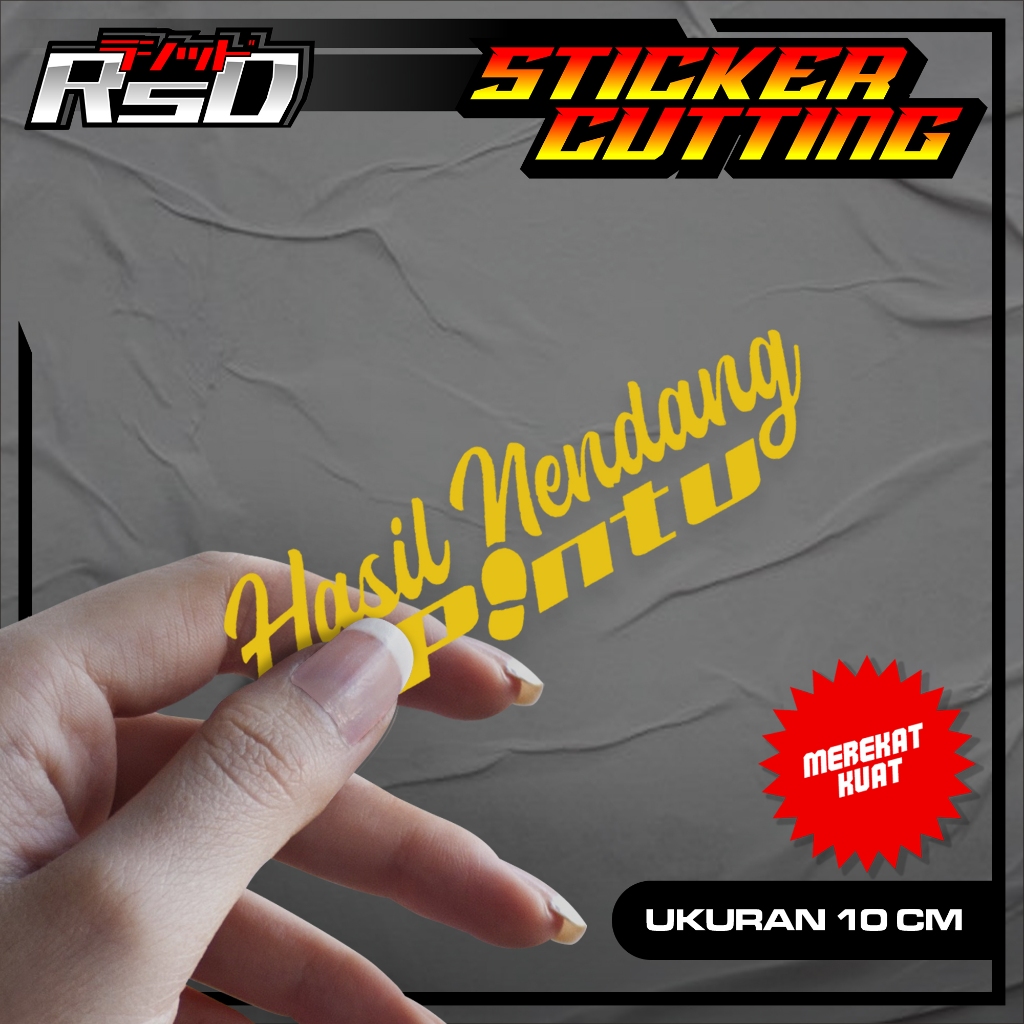 

04 STRICKER LUCU HASIL NENDANG PINTU - STICKER LUCU HASIL NENDANG PINTU KEREN