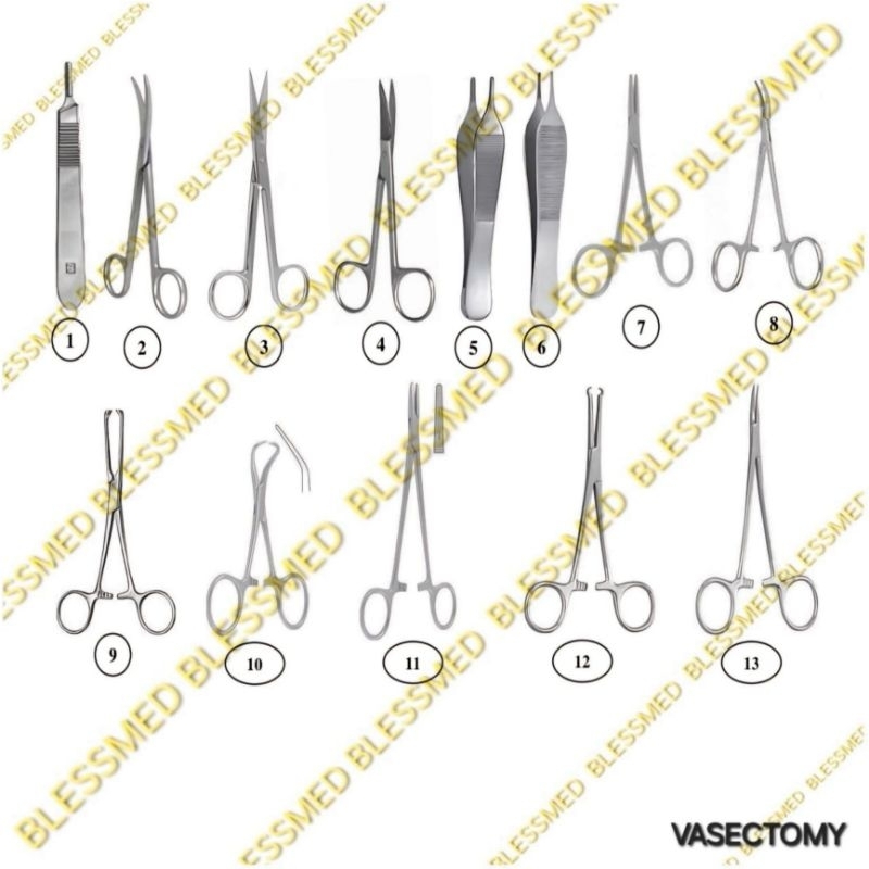 Vasectomy Set Vasektomi Premium Quality (+ Bak Instrument 512 Lokal)