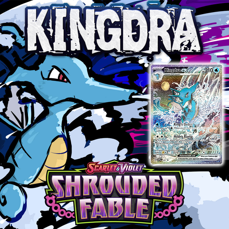 KARTU POKEMON TCG HOLOGRAM - KINGDRA EX (SHROUDED FABLE)