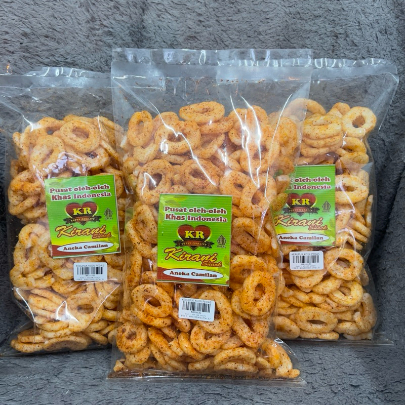 

Sekar_Shop07 Kerupuk Ring Pedas Cabe Gurih Dan Renyah/Kerupuk Koin Pedas