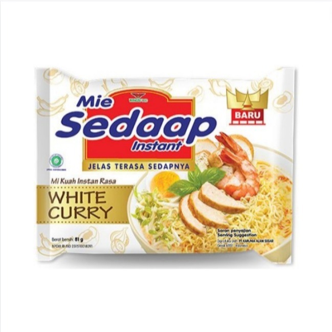 

Sedaap Mie Instan White Curry 81gr