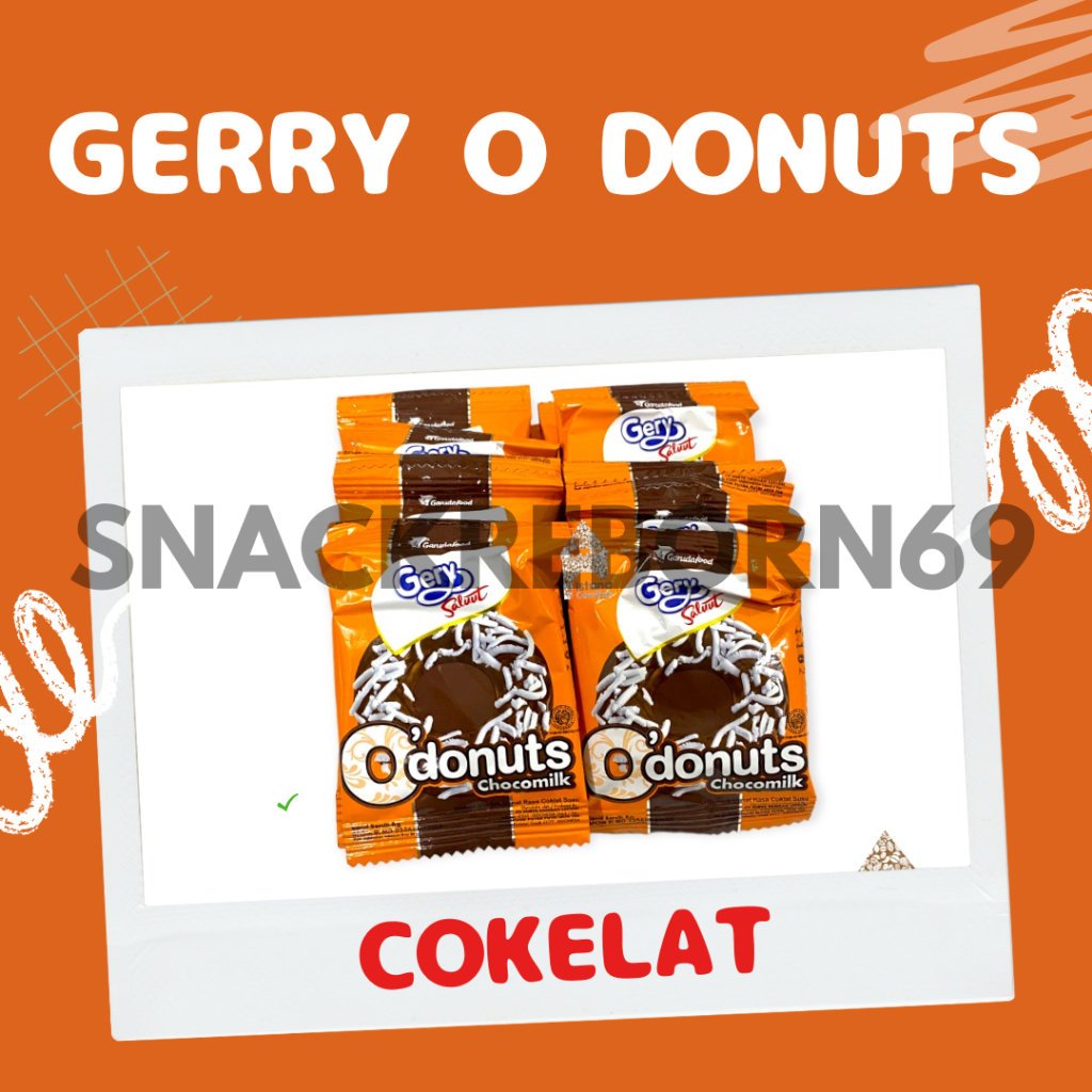 

Gerry O'Donuts Chocomilk Renceng 8 gram Isi 10 Pcs