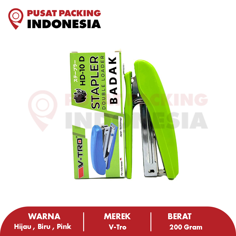 

STAPLER V-Tro HD-10d BADAK Double Loader PUSAT PACKING INDONESIA