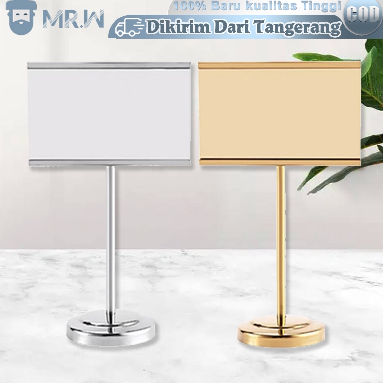 

ART M7M5 Menu Stand Display Stainless Table Number Holder Stand 15cm Tiang Nomor Meja Stick Card Holder