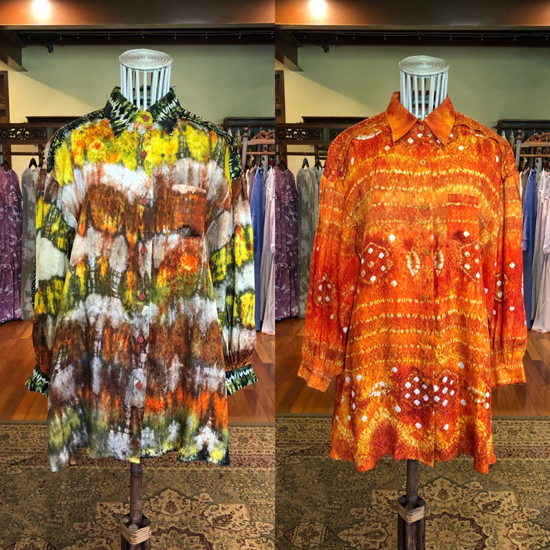 Arumi tunik viscos size L jumputan sasirangan dian pelangi official pekalongan baju atasan kerja kan