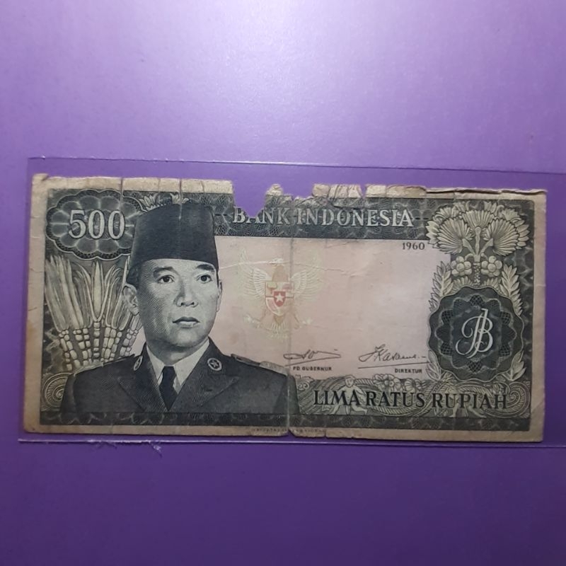 uang 500 rupiah sukarno 1960